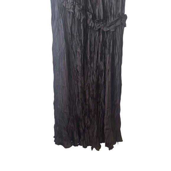 SAINT ART Willa Ruffled Maxi Dress Black Small - Picture 6 of 6